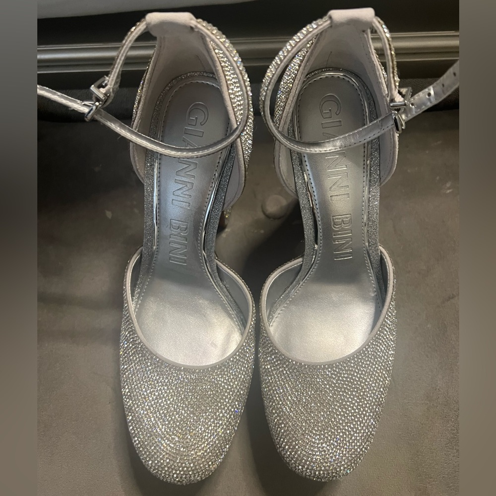 Sparkly platform heels